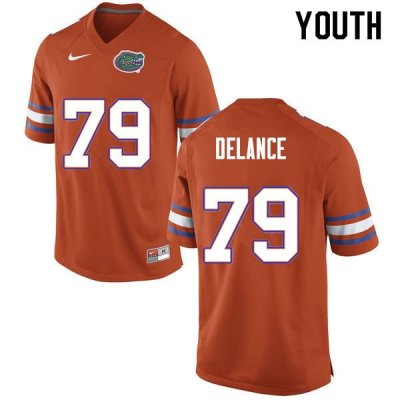 Youth Florida Gators #79 Jean DeLance NCAA Nike Orange Authentic Stitched College Football Jersey YEO4862CA